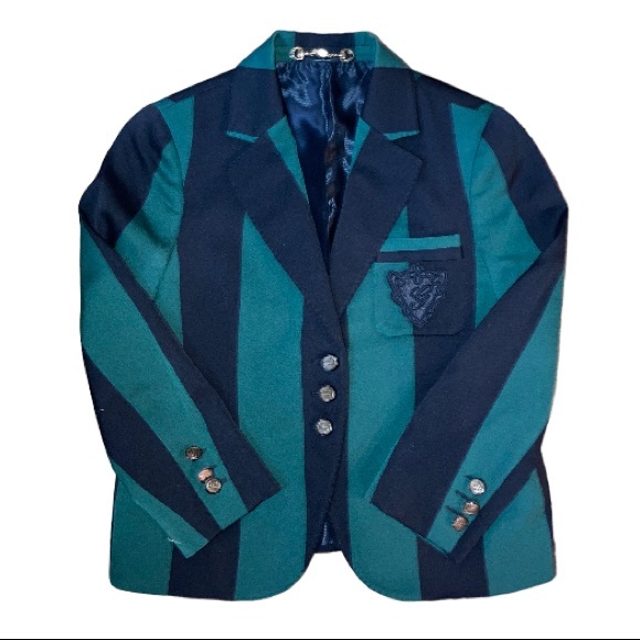 GUCCI Spring 2009 Green & Black Striped Prep Blazer - Picture 2 of 15